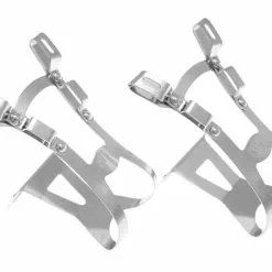 BLB Pedalhaken Double Bridge /Double Gate -Ridea Verkäufe 0008470 blb steel dbdg toe clips silver