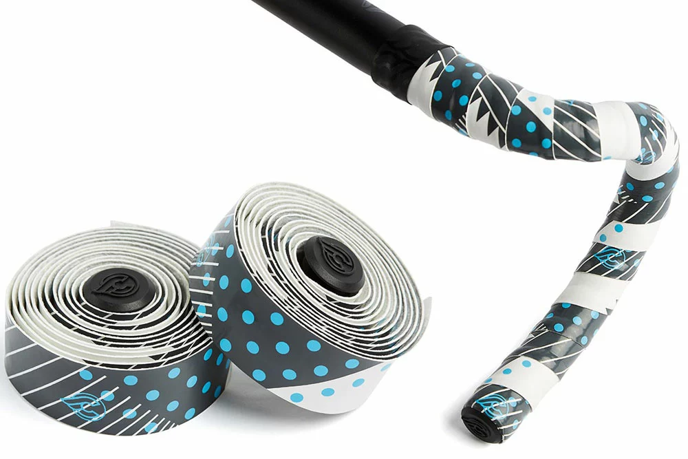 Cinelli Fantasy Volee Lenkerband Schwarz/Weiß/Blau 3 Cinelli Fantasy Volee Lenkerband Schwarz/Weiß/Blau