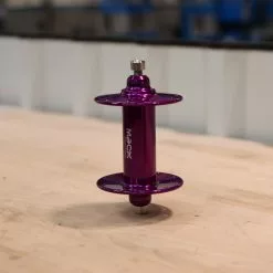 MACK HUBS Superlight Track Vorderrad Nabe Hochflansch - Farbig -Ridea Verkäufe MACK HF VR Nabe Lila 3