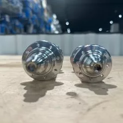 MACK HUBS Superlight Track Naben-Set Low Flange -geschlitzt- 16 Loch Silber Fixed-only -Ridea Verkäufe Mack LR 16 Nabenset silber 3