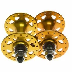 BLB Alloy Track Hochflansch Vorderradnabe -Ridea Verkäufe gold hubs