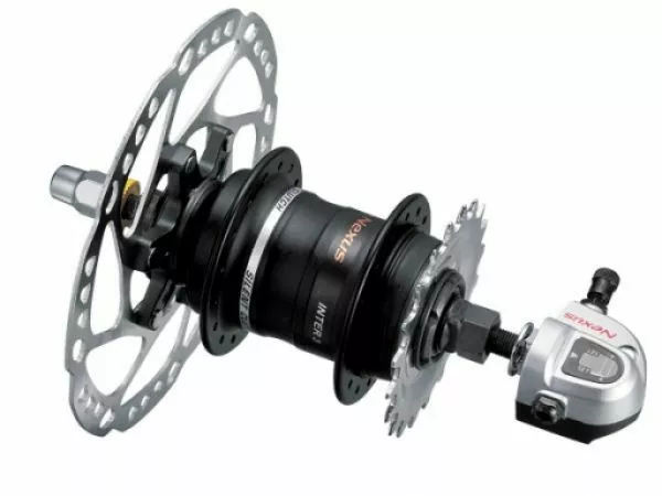 Shimano Nexus 3-Gang Scheibenbrems-Nabe Schwarz 3 Shimano Nexus 3-Gang Scheibenbrems-Nabe Schwarz