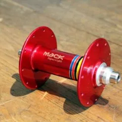 MACK HUBS Superlight Track Vorderrad Nabe Hochflansch - Farbig -Ridea Verkäufe mack hf front red wcs 3 10266 9 10267 9